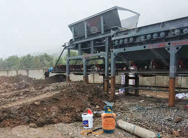 1560黏土泥石分離機生產現場